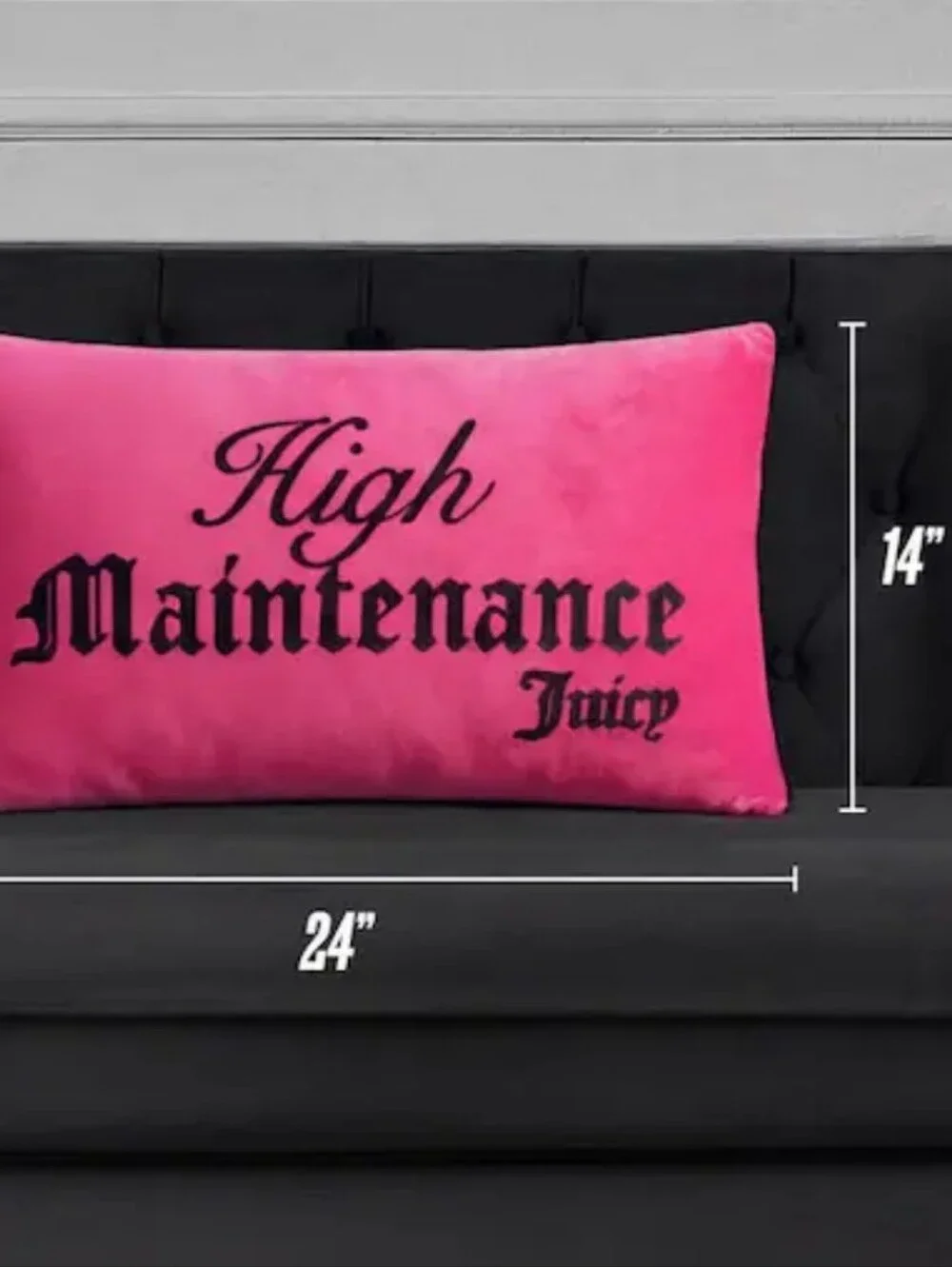 Juicy Couture Home High Maintenance Reversible Decoeative Accent Pillow